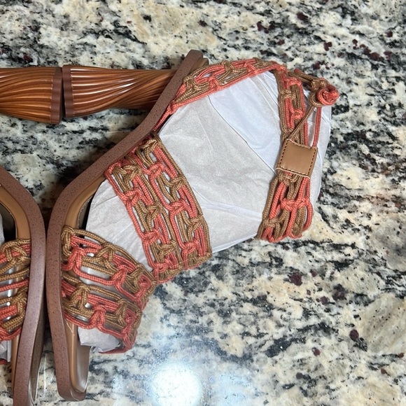 Sam Edelman Twisted Heel Macrame Sandals - Picture 9 of 13